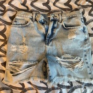 Blue jean shorts from forever 21